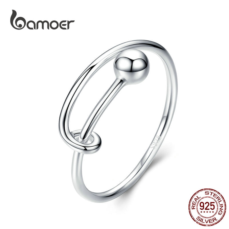 Nhẫn nữ Bamoer SCR520 Bạc có thể điều chỉnh kích thước