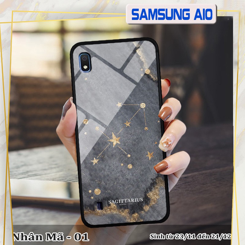 Ốp kính Samsung Galaxy A10 in cung hoàng đạo
