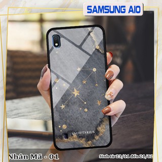 Ốp kính Samsung Galaxy A10 in cung hoàng đạo