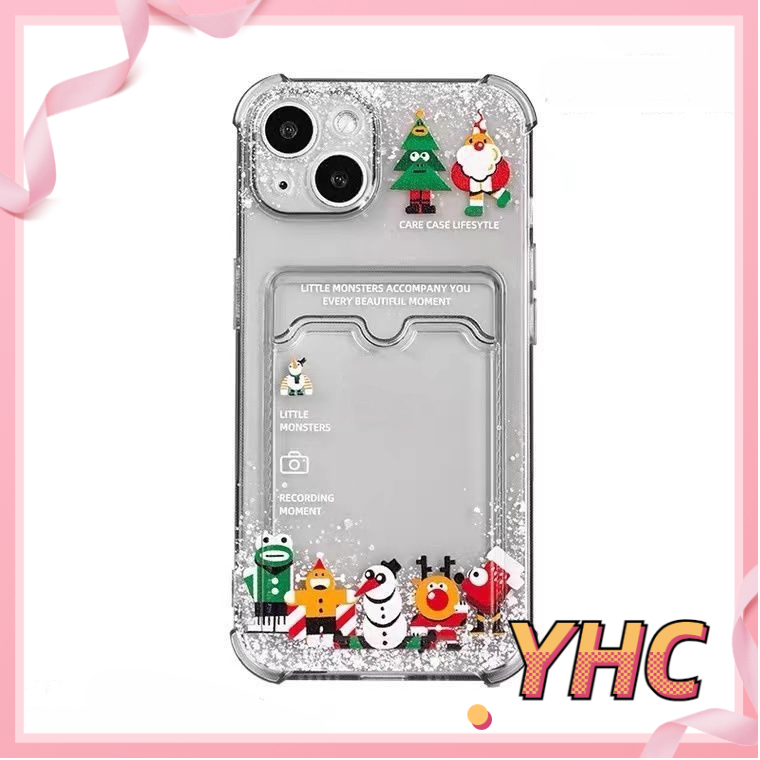 Ốp Điện Thoại Dẻo Trong Suốt Họa Tiết Hoạt Hình Giáng Sinh Cho iPhone 14 13 12 11 pro 6 6s 7 8 plus x xs XR Max mini-5049