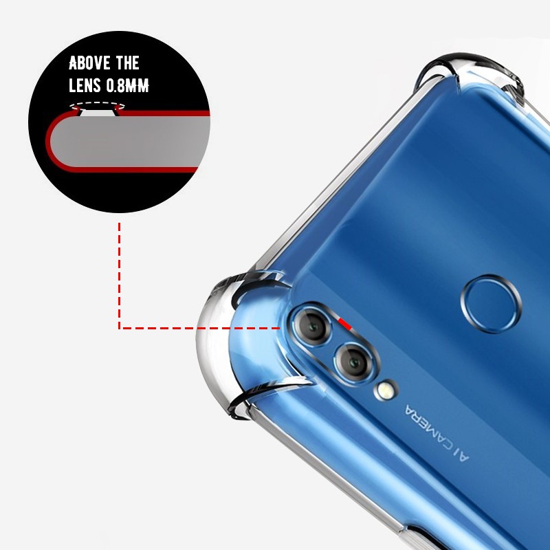 Ốp nhựa dẻo TPU siêu mỏng cho Huawei Nova 2i Mate10 Lite Mate 20 X Honor 8C/8X MAX Honor 6C Pro Y9 2019