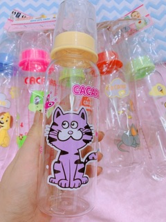 Bình Sữa Cacara Núm Mềm Cho Bé đủ size(Có Van Chống Sặc)