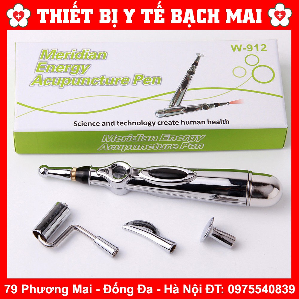 Bút Xung Huyệt Châm Cứu Laze 5 Đầu Dò Pen W912