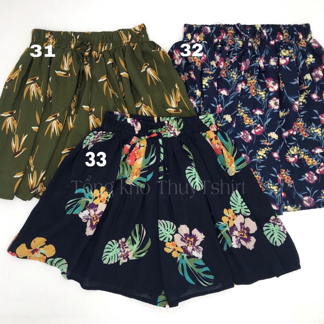 [Sale Quần sooc hoa nữ ống rộng | BigBuy360 - bigbuy360.vn