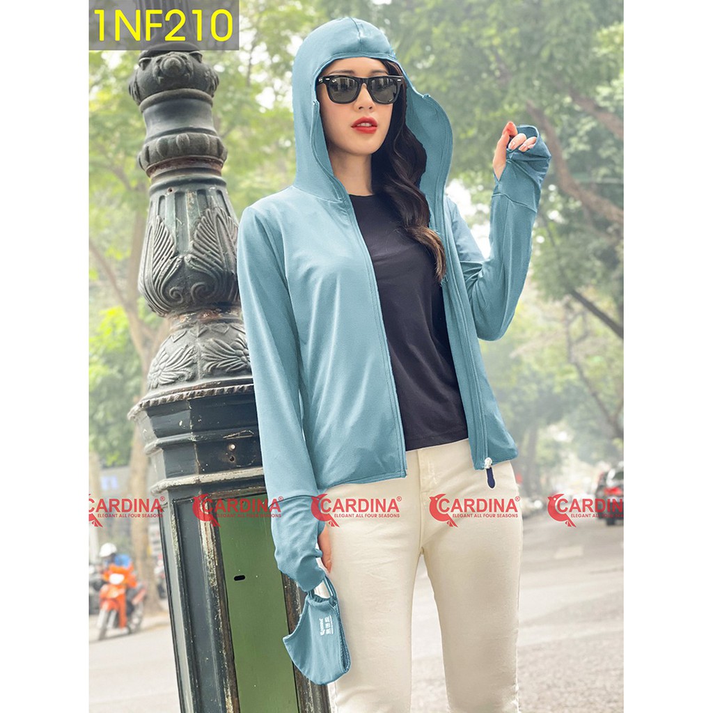 Áo chống nắng nữ Cardina 2 lớp xuất Nhật, áo choàng nữ vải thun lạnh cao cấp, chống tia UV có cả big size nguyentrang161 | BigBuy360 - bigbuy360.vn