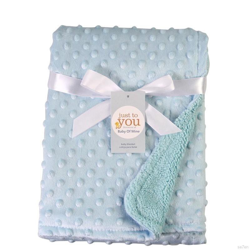 Chăn len cừu 2 lớp giữ ấm cho bé 76 * 102