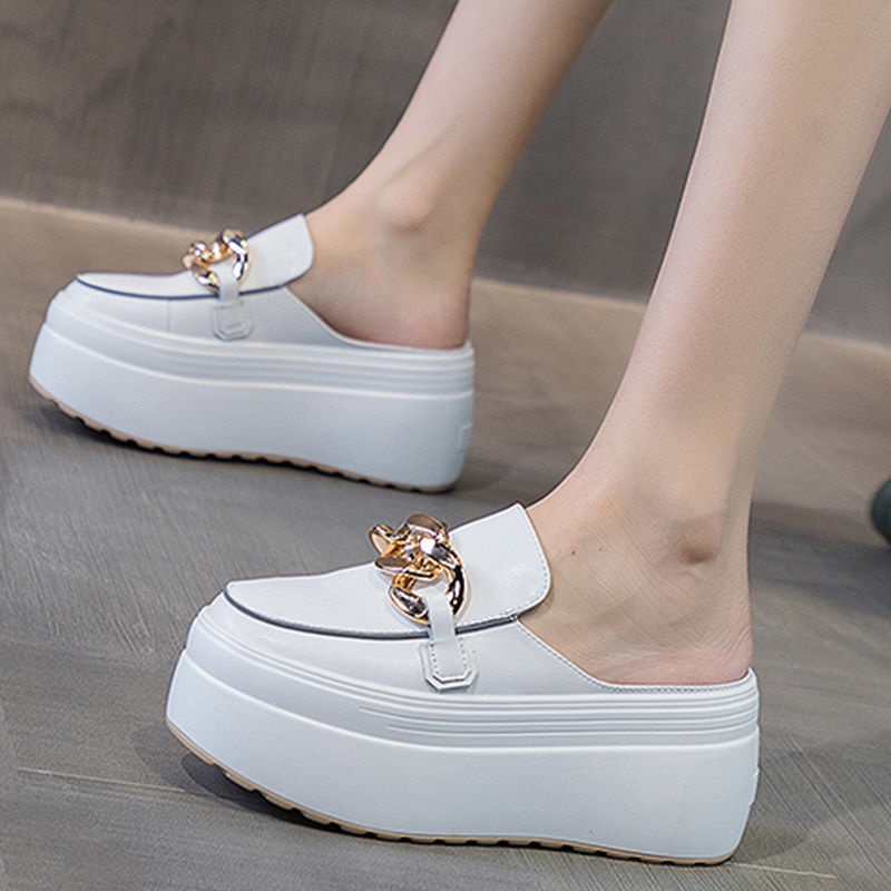 Dép Đế Dày Tăng Chiều Cao Phong Cách Mới Cho Nữ