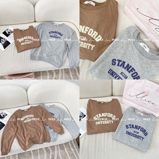 Áo Nỉ Sweater Nữ Thêu Chữ Chất Chần Bông Dày Dặn Mềm Mịn Hàng Xuất Xịn Cao Cấp Nhiều Màu Phom Rộng Cá Tính