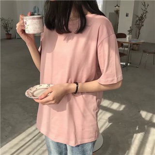 Áo Thun Trơn Hồng Nude ( Basic Tee )