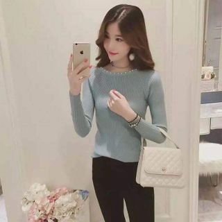 Áo len đính ngọc Quảng Châu