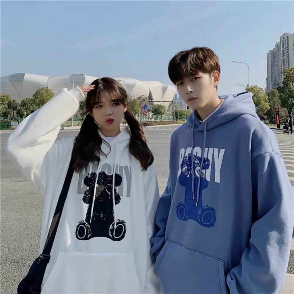 Áo Hoodie Gấu BER Form rộng Unisex Nam Nữ Couple Chất Nỉ Bông Mịn Ulzzang KUN | BigBuy360 - bigbuy360.vn