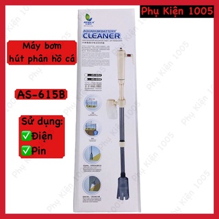 Máy Bơm Hút Phân Hồ Cá AS 615B (điện + pin)