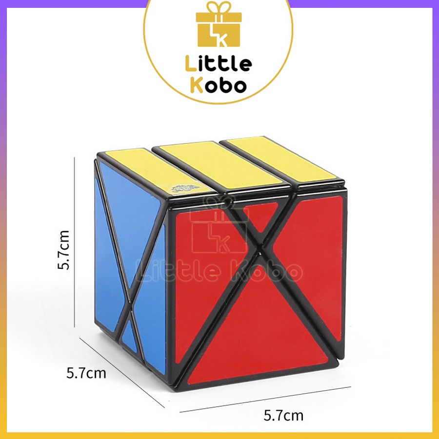 Rubik LanLan Skewb X Cube Rubic Biến Thể 6 Mặt Đồ Chơi Trí Tuệ Trẻ Em Phát Triển Tư Duy Thông Minh - Little Kobo