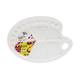 Khay pha màu nhựa hình oval Mont Marte Oval Plastic Palette