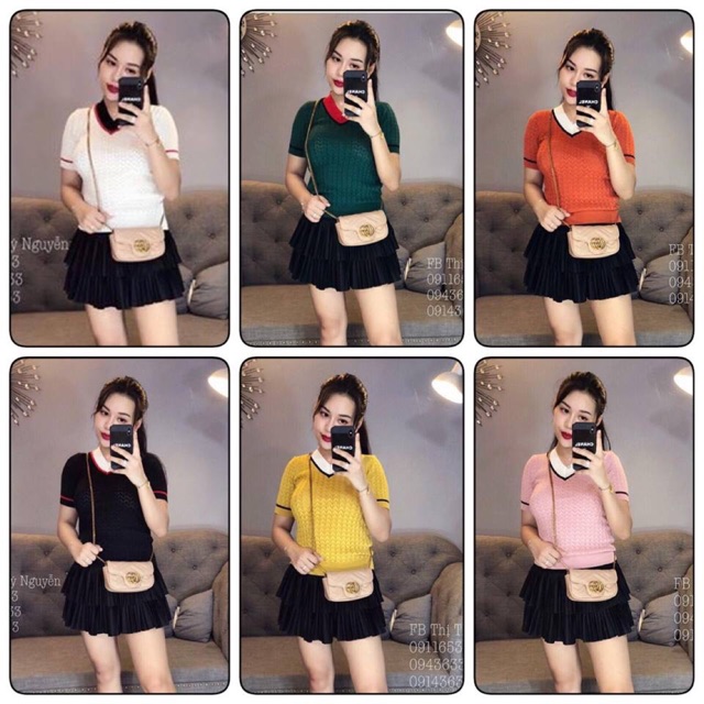 Áo len montoghi xương cá
