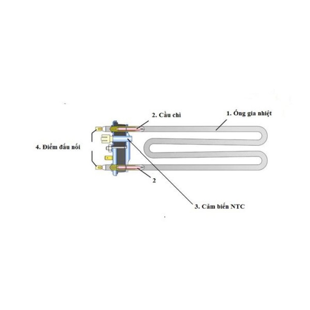 Cảm Biến Nhiệt Trong Máy Giặt LG - Thanh sấy, trở sấy nhiệt   - hàng zin chính hãng bảo hành 1 năm