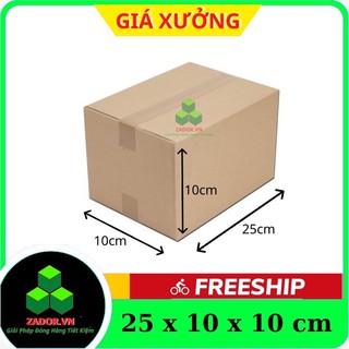 Combo 20 hộp carton 25x10x10 / thùng carton / thùng giấy carton