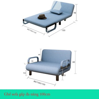 [HÀNG CAO CẤP LOẠI 1] Ghế sofa giường 120cm đa năng 2 cách dùng