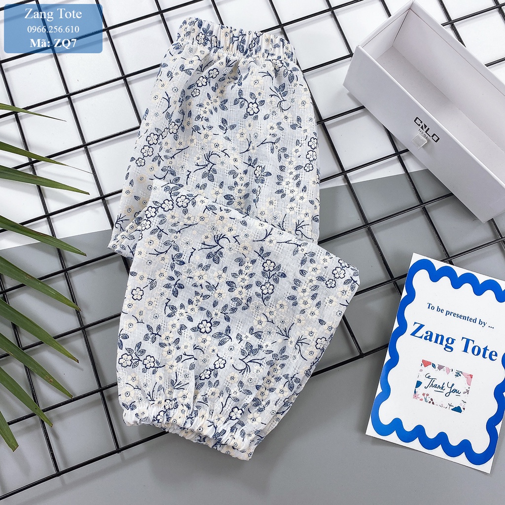 ZQ7 - Quần hoa Alibaba cho bé gái chất boil Hàn cao cấp cực xinh đáng yêu - Zang Tote