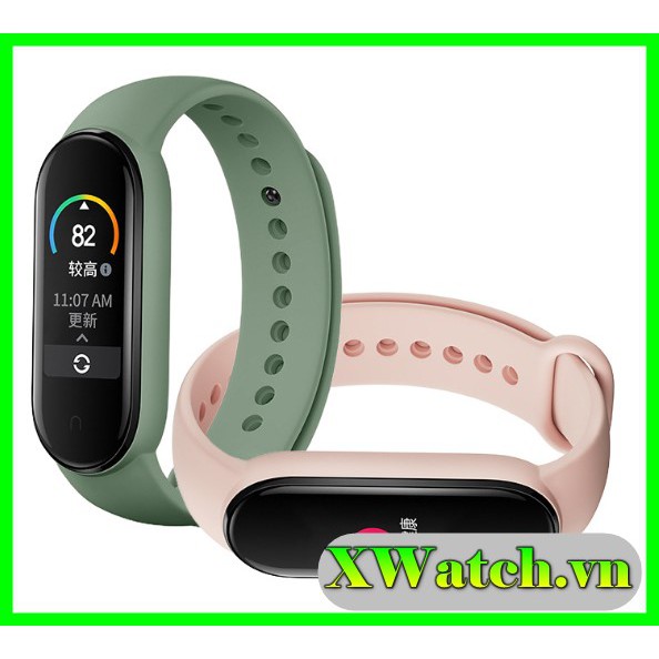 Dây đeo thay thế Xiaomi Miband 5 Miband 6 Mijobs silicone dẻo nhiều màu