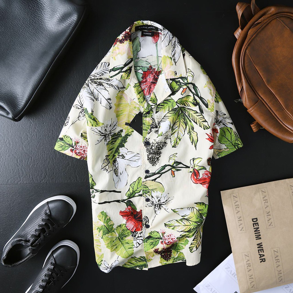 Sơ mi họa tiết mùa hè