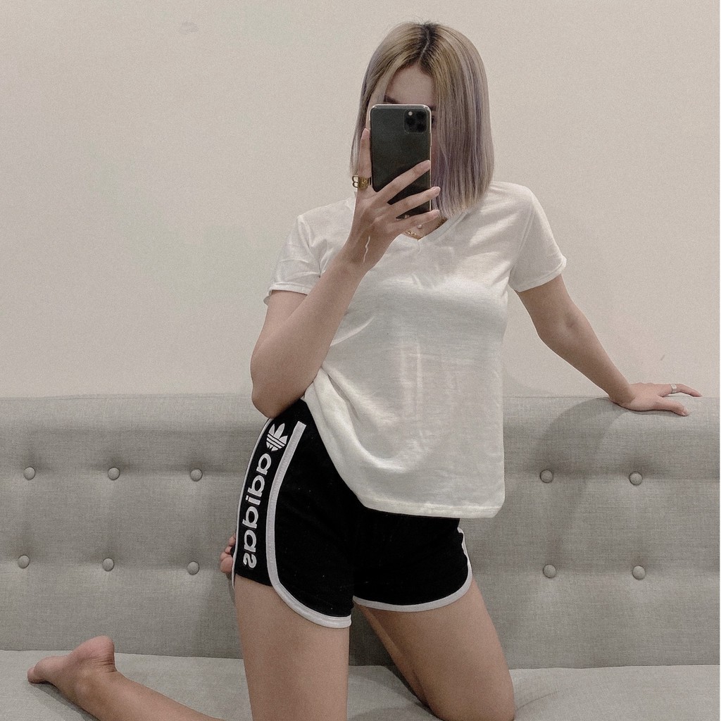 Quần Đùi Thể Thao Nữ Thời Thượng - Quần Đùi Chất Cotton Xịn – Co Giãn 4 Chiều Thoải Mái Thích Hợp Mặc Tập GYM Hoặc Ở Nhà | BigBuy360 - bigbuy360.vn