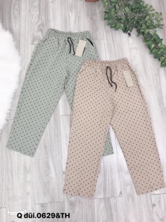 Quần baggy đũi lỡ chấm bi - TH
