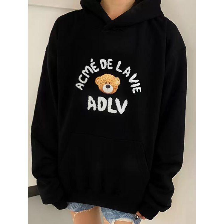 [Ảnh+Video thật] Áo Nỉ Hoodie Mũ Trùm Đầu Gấu ADLVV TEDDY Sành Điệu, Thời Trang UNISEX Rộng Rãi Trẻ Trung