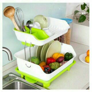Kệ Chén Bát  2 Tầng có đường thoát nước thông minh