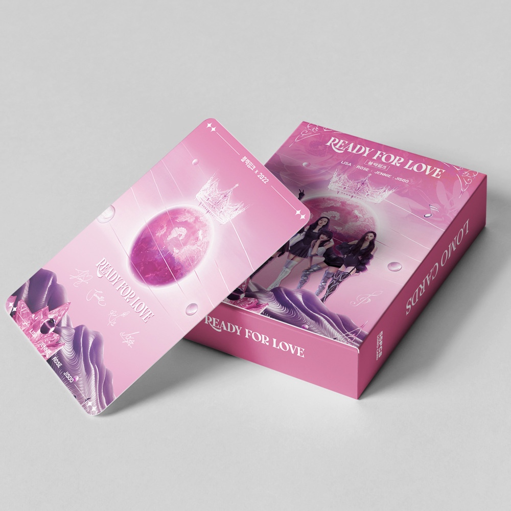 BLACKPINK Album BORN PINK Photocard Black Pink《Ready For Love》2022 Season's ROSE LISA JENNIE Solo Lomo Card
