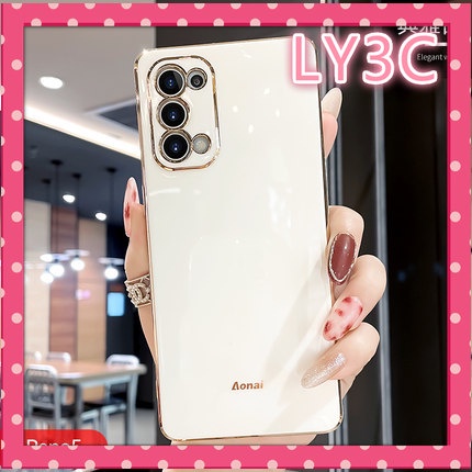 Ốp Điện Thoại Silicone Mạ Điện LY3C Cho OPPO reno 5 pro / reno 6 pro / reno 5 / reno 4 / A15 / A15S / A53 / A33 / A5S / A7 / A12