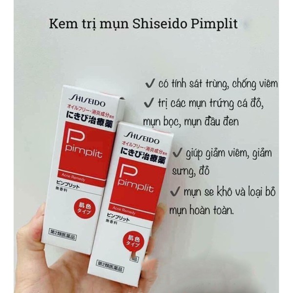 Kem Bôi Mụn Shiseido Pimplit 18g Nhật Bản