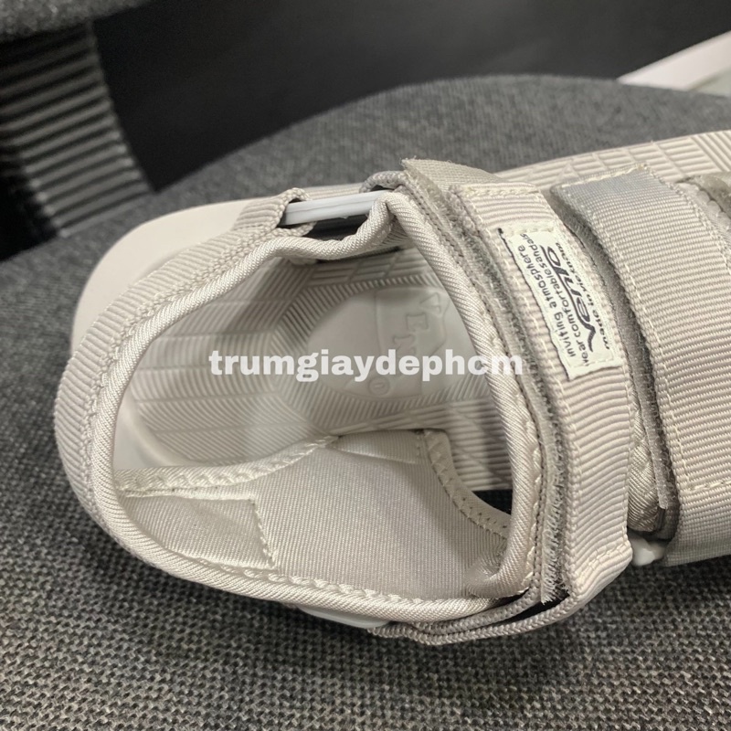 Giày Sandal Vento Nam Nữ 3 Quai SD9801 Màu Xám Ghi