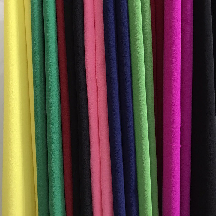 1 Mét Vải Voan Chiffon Màu Trơn Các Loại Khổ 1m5 - Chất Mỏng Rũ, Mềm - Dùng Làm Lót, May Đầm, Quần, Áo
