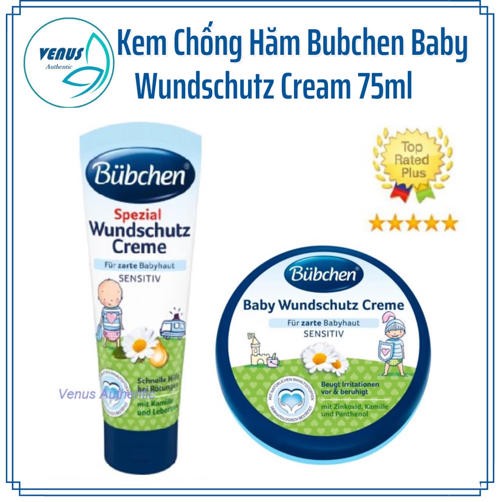 Kem hăm Bubchen Baby Wundschutz Cream cho bé 75ml, 150ml - Nội địa Đức