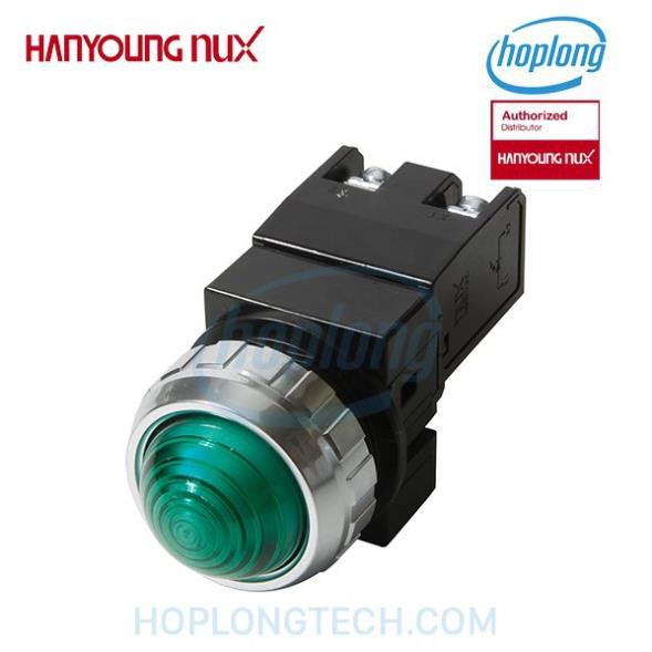 HanYoung CRP-30AG Đèn báo Hanyoung phí 30 nắp lồi màu xanh lá