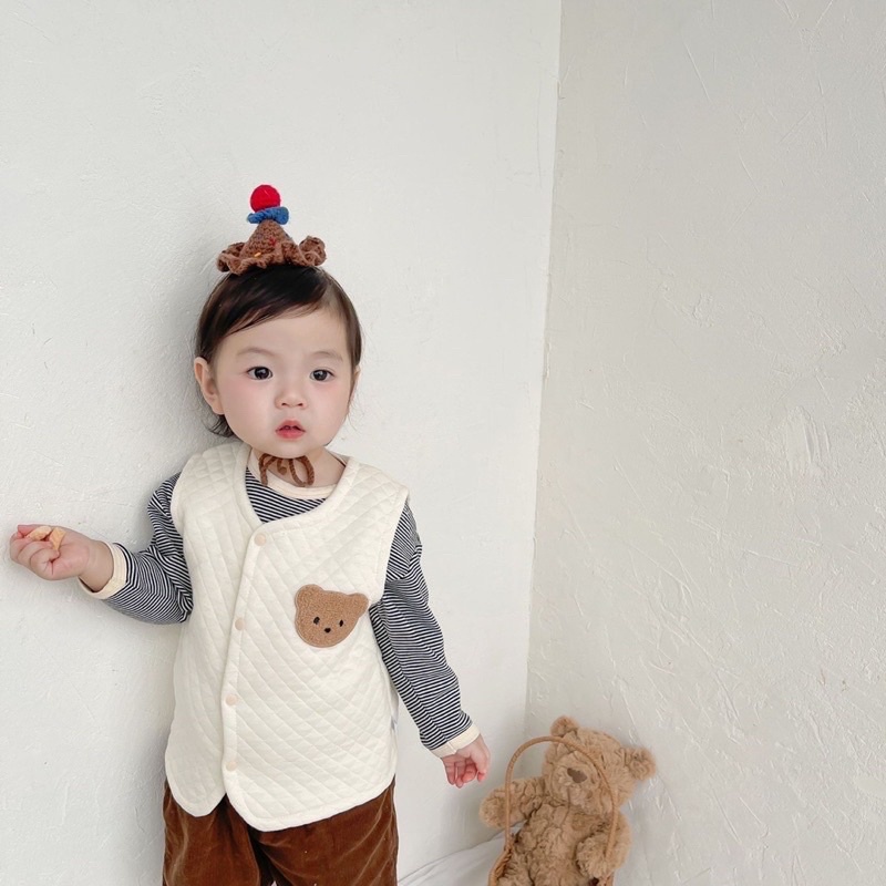 Áo gile trần bông cho bé