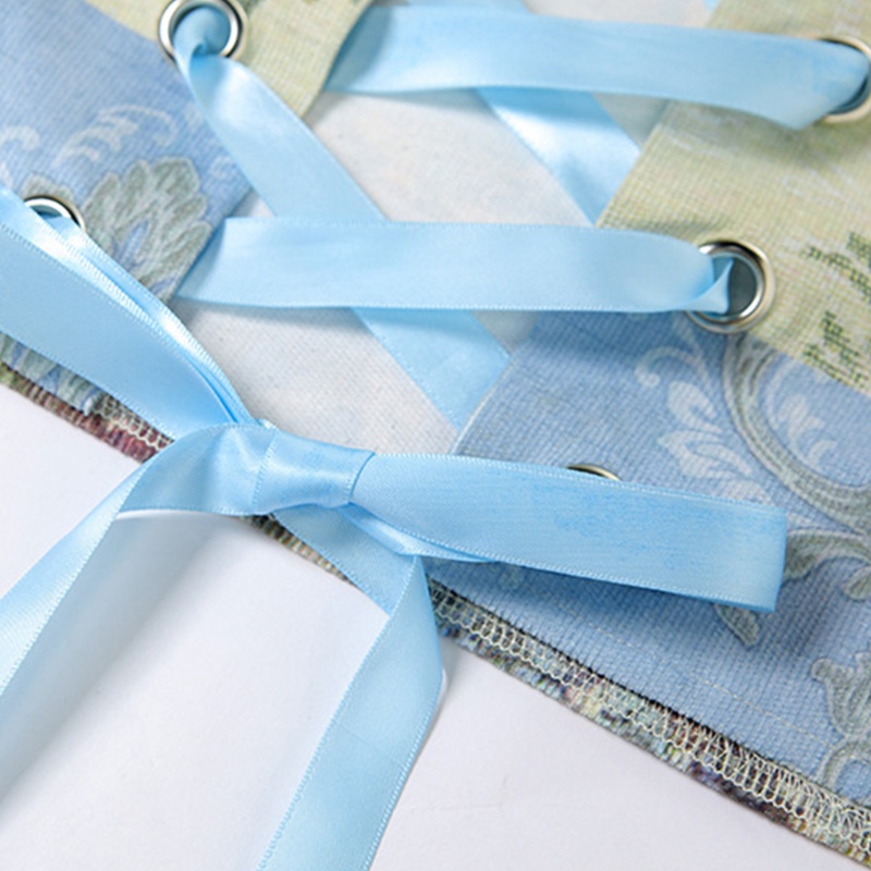 Áo croptop không dây có dây cột phong cách retro gợi cảm dành cho nữ