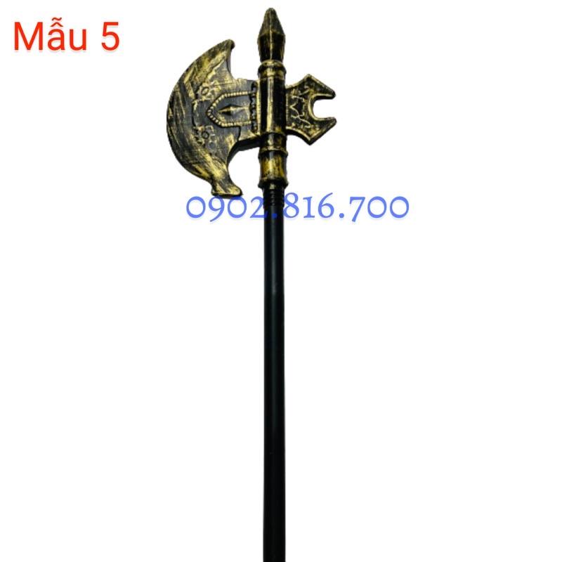 Cây lưỡi hái - đinh ba - búa - rìu - đầu lâu dài 70cm phụ kiện trang trí hóa trang halloween
