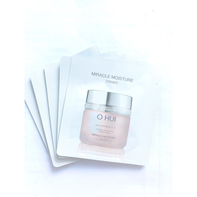 Gói sample kem Ohui dưỡng ẩm chuyên sâu trắng hồng căng bóng và săn chắc - OHUI Miracle Moisture Cream 1ml