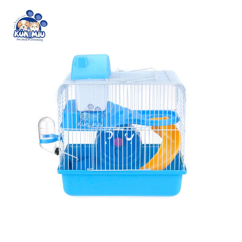 Lồng dành cho Hamster 2 tầng đa năng có máng trượt 23*17*30cm