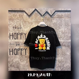 Áo thun ADLV (chính hãng) I-LOVE-BEAR BLACK-WHITE