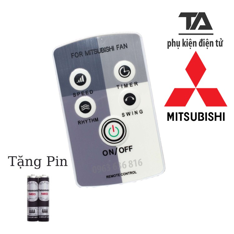 [FREESHIP 50K] REMOTE QUẠT MITSUBISHI ✔ Điều khiển quạt Mitsubishi - CHÍNH HÃNG