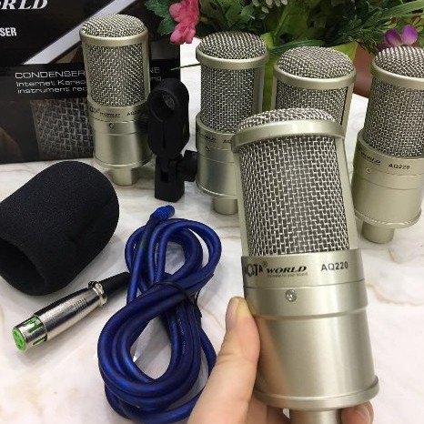 [GIÁ TỐT] Micro Thu Âm AQTA AQ 220 - Micro Hát Karaoke - Livestream Cao Cấp (Giao màu ngẫu nhiên)