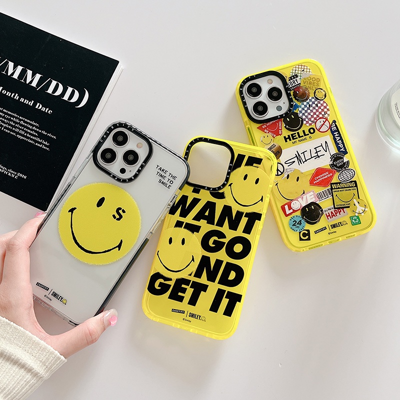 Ốp Điện Thoại TPU Mềm Trong Suốt Chống Sốc Hình Mặt Cười Cho IPhone 13 12 11 Pro Max X Xs Max XR 8 7 6 Plus Se 2020 12Mini