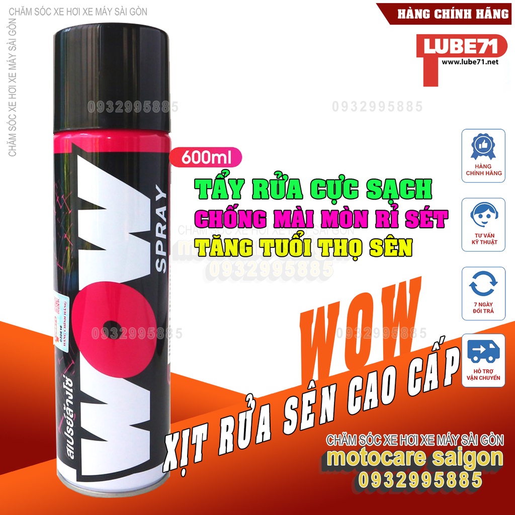 Xịt vệ sinh sên cực mạnh rửa sên WOW SPRAY 600ml