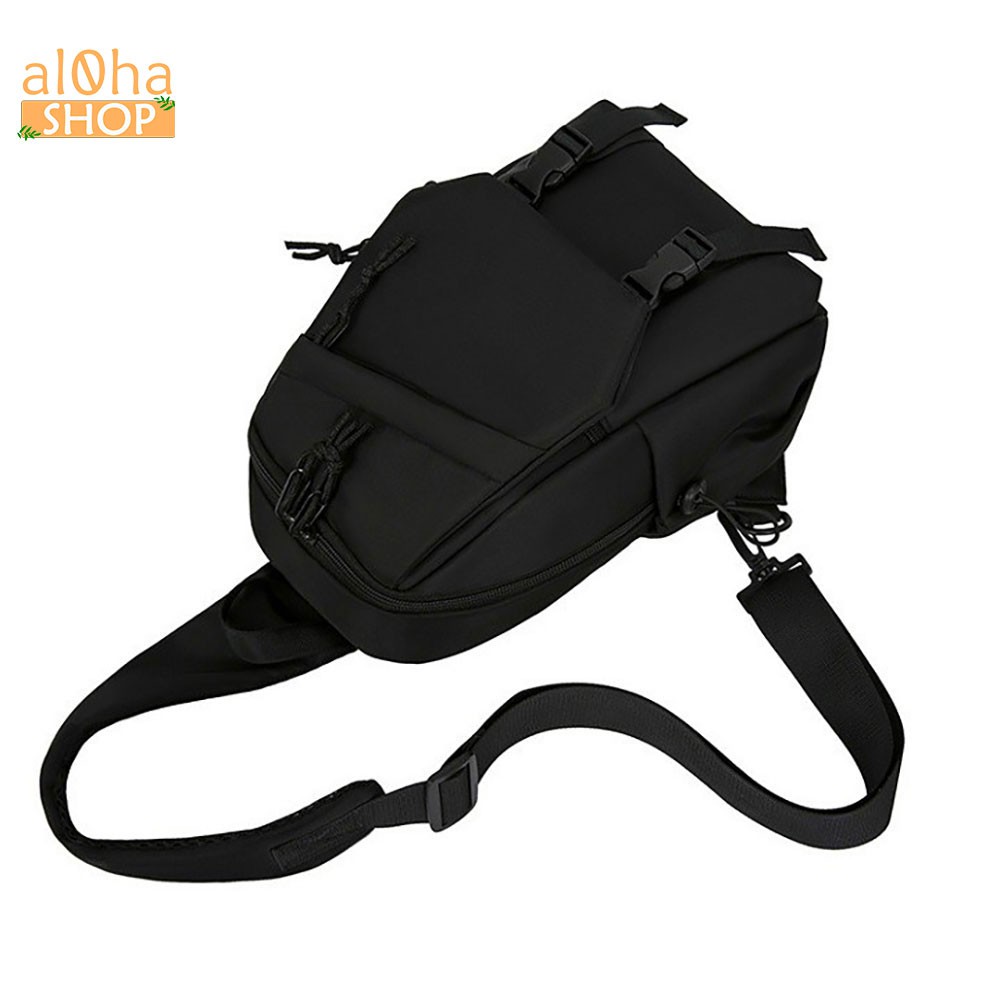  Túi đeo chéo Basic chống nước, tích hợp dây sạc USB unisex nam nữ phong cách thời trang | WebRaoVat - webraovat.net.vn