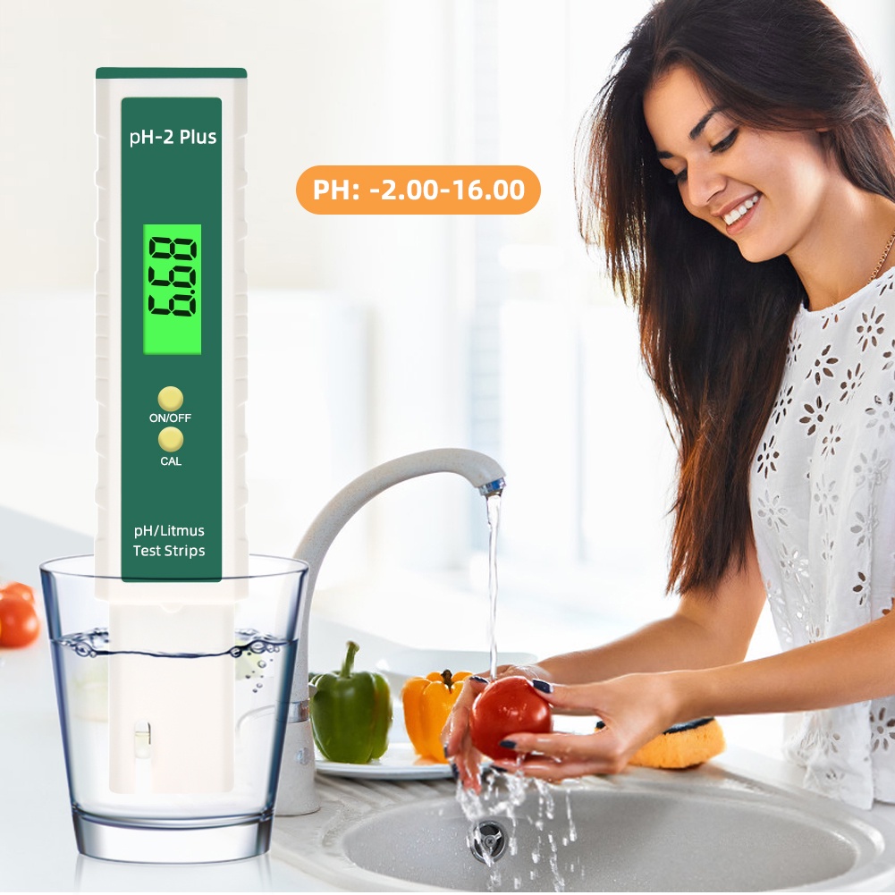 Máy Đo PH Kỹ Thuật Số PH EC TDS Máy Đo Loại Bút Bút Thử Độ Tinh Khiết Của Nước Dụng Cụ Đo Màn Hình LCD Hiển Thị Quỳ Bút Thử Điện