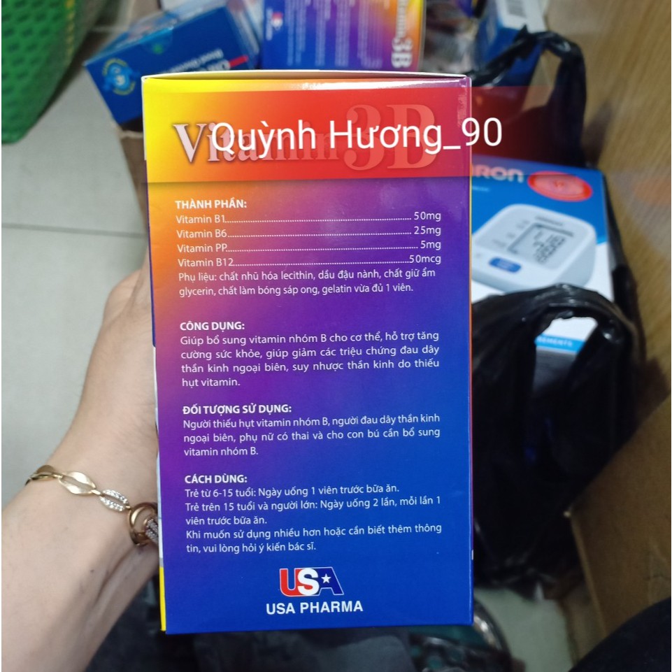Viên uống VITAMIN 3B gia đình hộp 100 viên bồi bổ cơ thể.