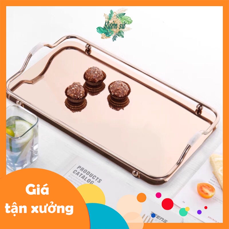 Khay để bình cốc hợp kim tráng gương - VS69